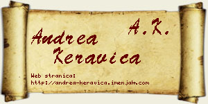 Andrea Keravica vizit kartica